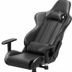 Fredriks Chaise gamer Jason - Imitation cuir / Nylon - Noir -Chaises Boutique 1000307835 220510 055 DETAILS P000000001000307835