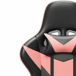 Fredriks Chaise gamer Jasper - Noir / Rose -Chaises Boutique 1000307836 220510 065 DETAILS P000000001000307836