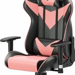 Fredriks Chaise gamer Jasper - Noir / Rose -Chaises Boutique 1000307836 220510 070 DETAILS P000000001000307836