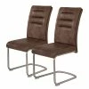 Loftscape Chaise cantilever Witney - Marron vintage - Lot de 2