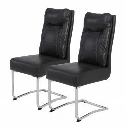 Loftscape Chaises cantilever Tadley (lot de 2) - Noir