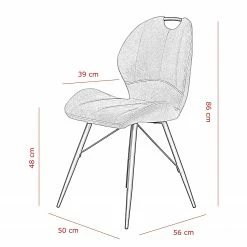 Loftscape Chaise capitonnée Glin - Marron clair - Lot de 2 15 Loftscape Chaise capitonnée Glin - Marron clair - Lot de 2 -Chaises Boutique 1000309932 211117 170531000589 SKETCH DETAILS P000000001000309932 sketch