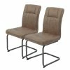 Loftscape Chaise cantilever Caliento - Marron - Lot de 2 1 Loftscape Chaise cantilever Caliento - Marron - Lot de 2 -Chaises Boutique 1000309943 211117 17072100149 IMAGE P000000001000309943