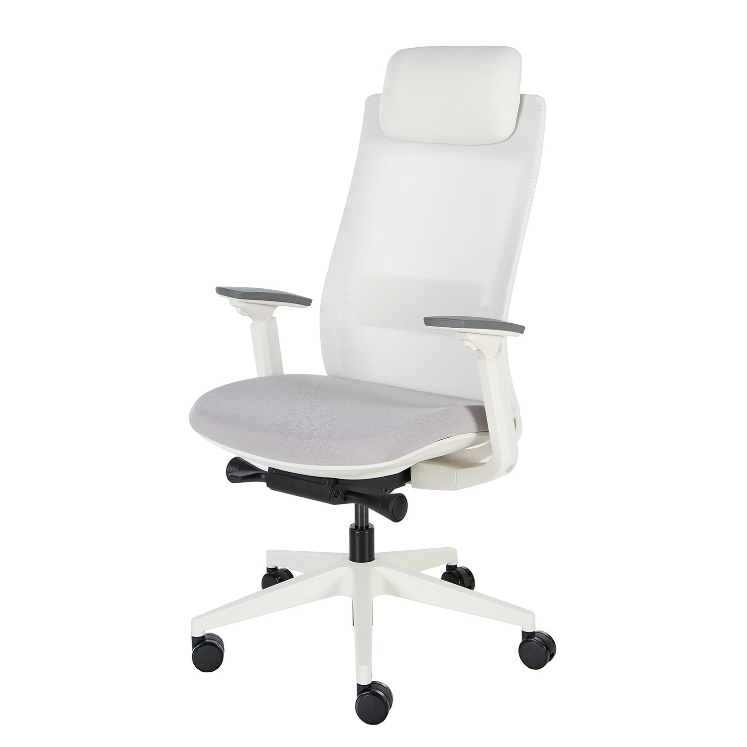 Fredriks Chaise de bureau Rosie - Gris clair / Blanc 3 Fredriks Chaise de bureau Rosie - Gris clair / Blanc