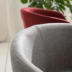 Mørteens Chaise à accoudoirs Buggio - Tissu / Hévéa massif - Tissu Cors: Granite - Lot de 2 -Chaises Boutique 1000312395 211202 13142100054 DETAILS P000000001000312395