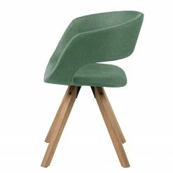 Mørteens Chaise à accoudoirs Buggio - Tissu / Hévéa massif - Tissu Cors: Gris menthe - Lot de 2 -Chaises Boutique 1000312396 211202 13142200052 DETAILS P000000001000312396