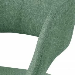 Mørteens Chaise à accoudoirs Buggio - Tissu / Hévéa massif - Tissu Cors: Gris menthe - Lot de 2 -Chaises Boutique 1000312396 211202 13142200064 DETAILS P000000001000312396