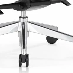 Fredriks Chaise de bureau Lavaur - Imitation cuir / Aluminium - Noir / Argenté -Chaises Boutique 1000312403 211130 131604000056 DETAILS P000000001000312403