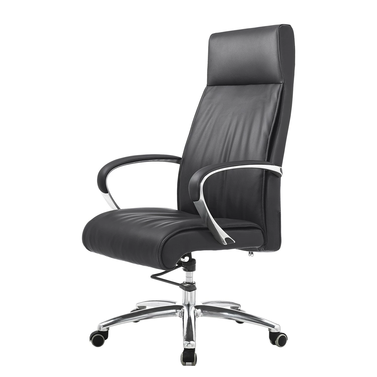 Fredriks Chaise de bureau Lazaro - Cuir véritable / Aluminium - noir / chrome 3 Fredriks Chaise de bureau Lazaro - Cuir véritable / Aluminium - noir / chrome