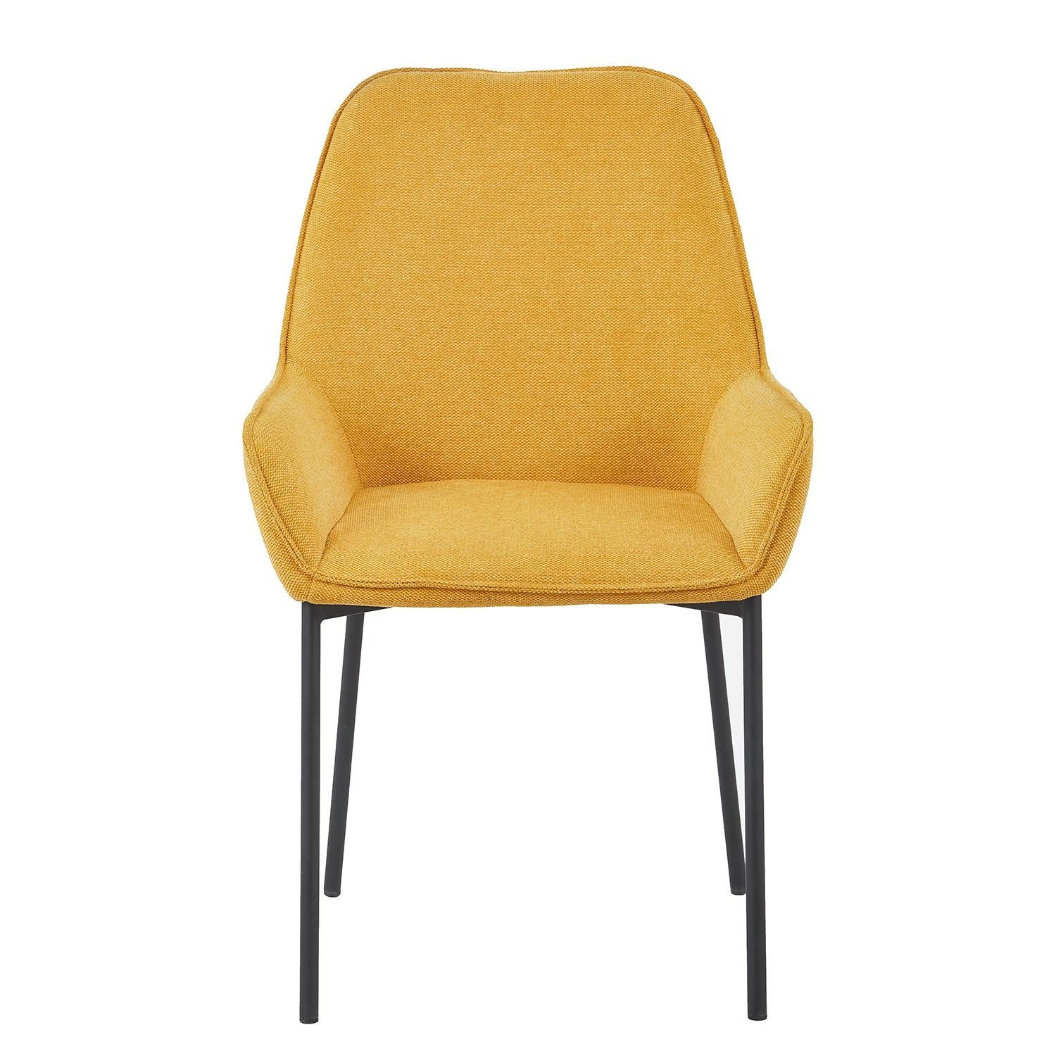 Loftscape Chaises à accoudoirs Modana (lot de 2) - Jaune moutarde 6 Loftscape Chaises à accoudoirs Modana (lot de 2) - Jaune moutarde – Image 4