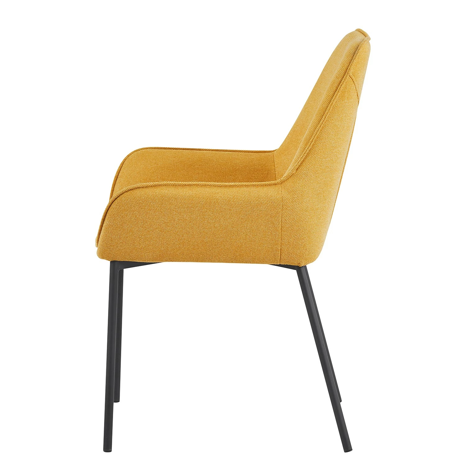 Loftscape Chaises à accoudoirs Modana (lot de 2) - Jaune moutarde 7 Loftscape Chaises à accoudoirs Modana (lot de 2) - Jaune moutarde – Image 5