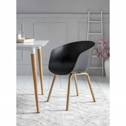 Loftscape Chaises à accoudoirs Loppi (lot de 2) - Noir 8 Loftscape Chaises à accoudoirs Loppi (lot de 2) - Noir -Chaises Boutique 1000312472 211207 12103000374 MOOD DETAILS P000000001000312472 mood