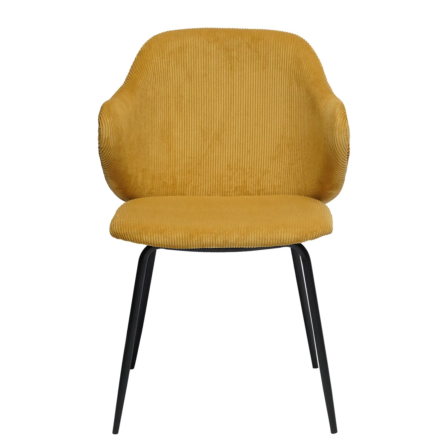 Loftscape Chaises à accoudoirs Tronde (lot de 2) - Jaune moutarde 4 Loftscape Chaises à accoudoirs Tronde (lot de 2) - Jaune moutarde – Image 2