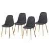 Mørteens Chaise capitonnée Iskmo II - Anthracite - Lot de 4