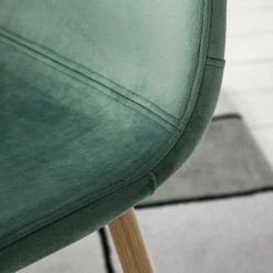 Jack & Alice Chaise capitonnée Iskmo VIII - Velours / Metall - Imitation chêne - Vert menthe - Lot de 4 25 Jack & Alice Chaise capitonnée Iskmo VIII - Velours / Metall - Imitation chêne - Vert menthe - Lot de 4 -Chaises Boutique 1000312596 211210 09245800178 DETAILS P000000001000312596