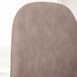 Mørteens Chaise capitonnée Iskmo VII - Imitation cuir / Métal - Noir - Taupe - Lot de 4 -Chaises Boutique 1000312597 211210 09245800195 DETAILS P000000001000312597