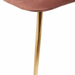 Jack & Alice Chaise Yoyce II - Velours / Métal - Doré - Velours Tiru: Saumon - Lot de 4 -Chaises Boutique 1000312631 211206 08175200056 DETAILS P000000001000312631