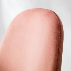 Jack & Alice Chaise Yoyce II - Velours / Métal - Doré - Velours Tiru: Saumon - Lot de 4 -Chaises Boutique 1000312631 211206 08175200072 DETAILS P000000001000312631