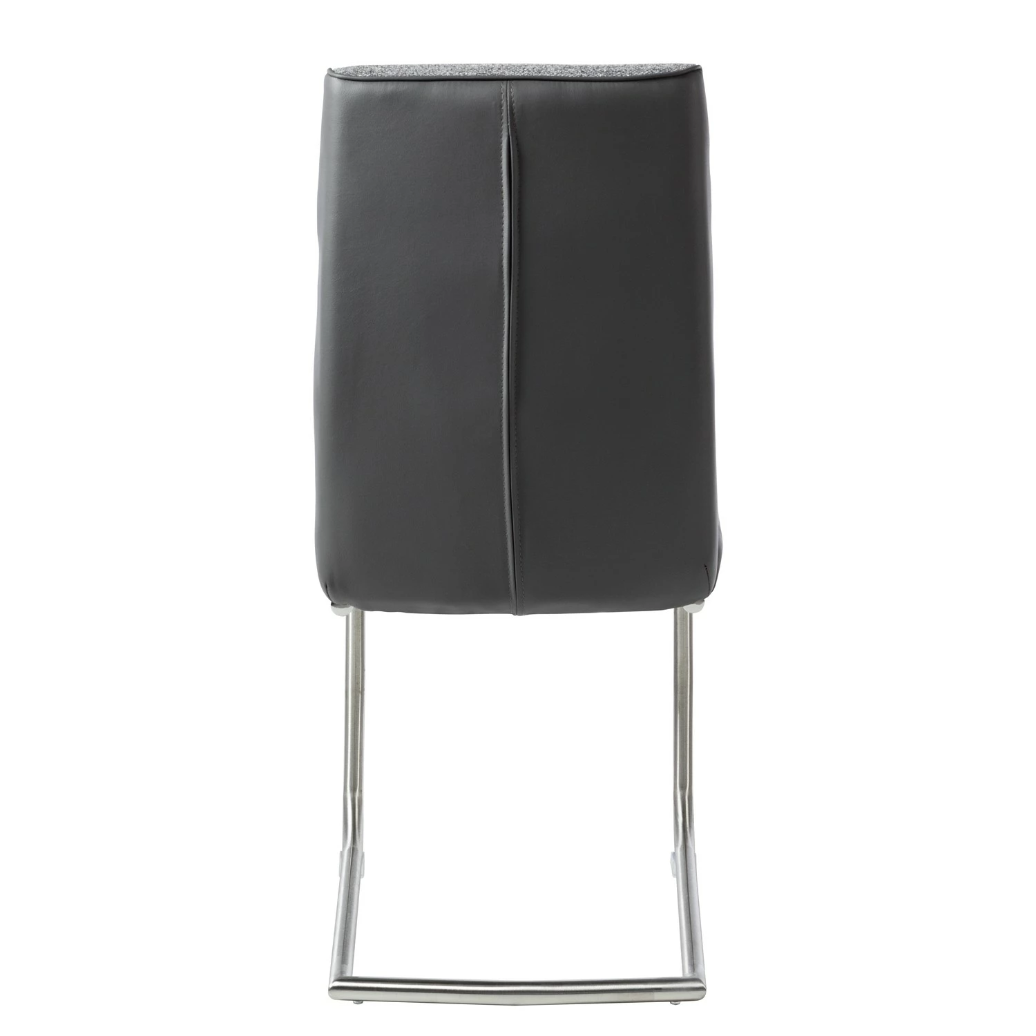 Fredriks Chaise cantilever Abenra - Tissu structuré / Acier - Acier inoxydable - Gris - Lot de 4 8 Fredriks Chaise cantilever Abenra - Tissu structuré / Acier - Acier inoxydable - Gris - Lot de 4 – Image 6