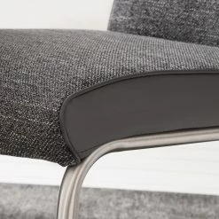 Fredriks Chaise cantilever Abenra - Tissu structuré / Acier - Acier inoxydable - Gris - Lot de 4 22 Fredriks Chaise cantilever Abenra - Tissu structuré / Acier - Acier inoxydable - Gris - Lot de 4 -Chaises Boutique 1000313233 211209 14223300143 DETAILS P000000001000313233