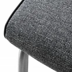 Fredriks Chaise cantilever Abenra - Tissu structuré / Acier - Acier inoxydable - Gris - Lot de 4 23 Fredriks Chaise cantilever Abenra - Tissu structuré / Acier - Acier inoxydable - Gris - Lot de 4 -Chaises Boutique 1000313233 211209 14223300145 DETAILS P000000001000313233