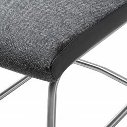 Fredriks Chaise cantilever Abenra - Tissu structuré / Acier - Acier inoxydable - Gris - Lot de 4 25 Fredriks Chaise cantilever Abenra - Tissu structuré / Acier - Acier inoxydable - Gris - Lot de 4 -Chaises Boutique 1000313233 211209 14223300149 DETAILS P000000001000313233