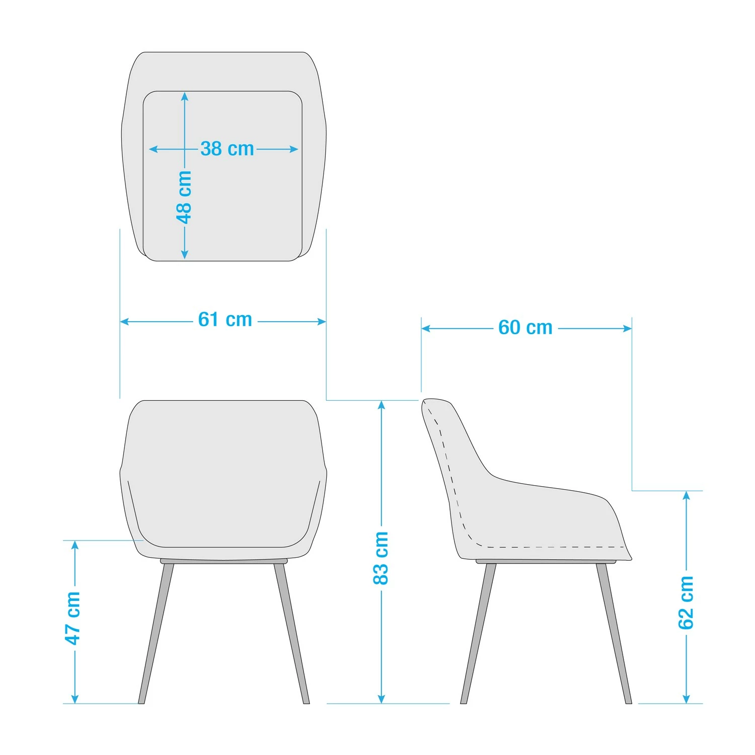 Mørteens Chaise à accoudoirs Lamppi II - microfibre / Métal - Expresso - Lot de 2 13 Mørteens Chaise à accoudoirs Lamppi II - microfibre / Métal - Expresso - Lot de 2 – Image 11