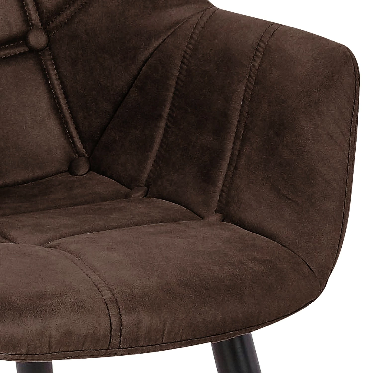 Mørteens Chaise à accoudoirs Lamppi II - microfibre / Métal - Expresso - Lot de 2 12 Mørteens Chaise à accoudoirs Lamppi II - microfibre / Métal - Expresso - Lot de 2 – Image 10