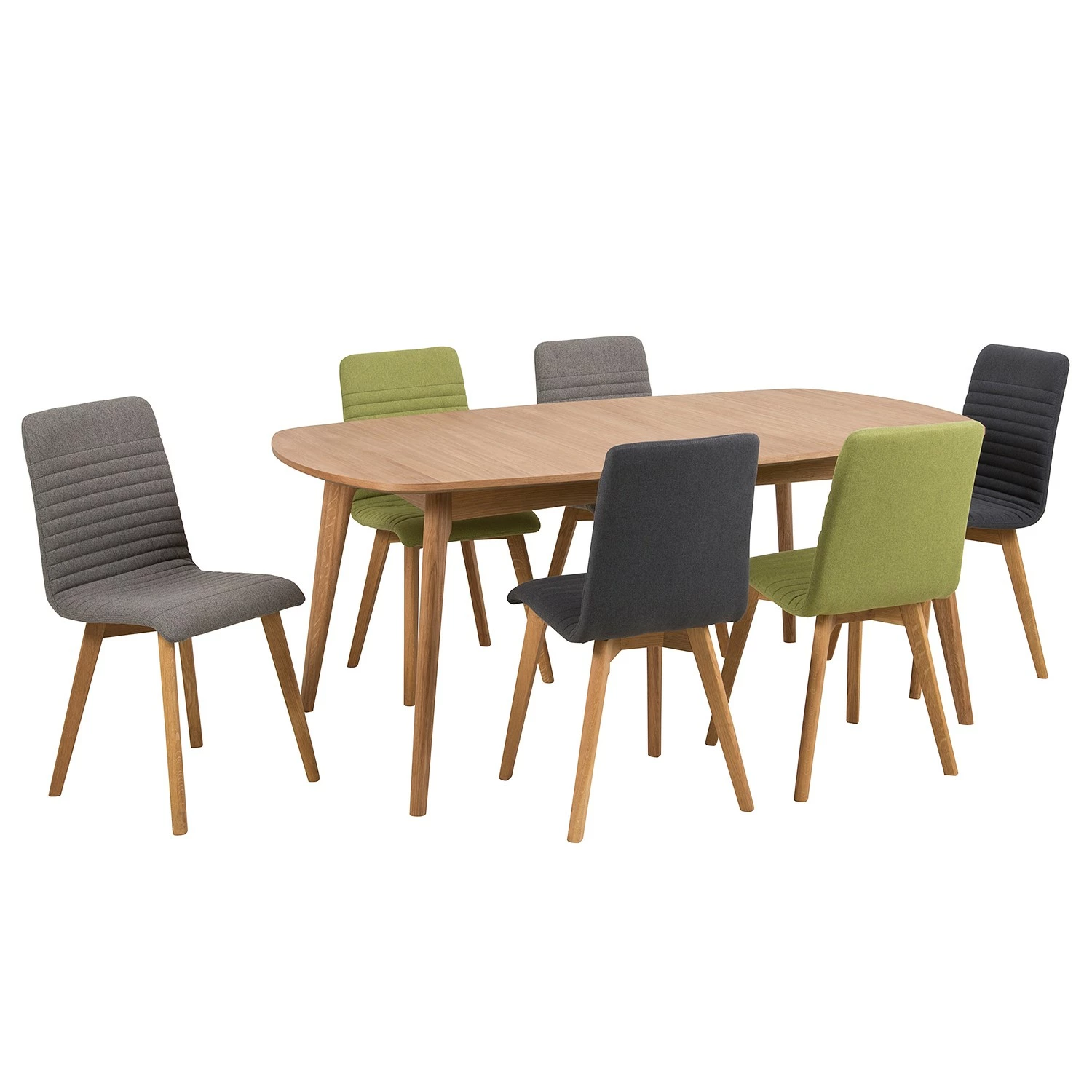 Loftscape Chaises capitonnées Frederique (2) - Gris 4 Loftscape Chaises capitonnées Frederique (2) - Gris – Image 2