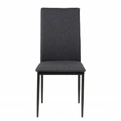 Loftscape Chaises capitonnées Domenica II (4) - Tissu / Fer - Gris / Noir -Chaises Boutique 1000319571 220128 1256590030 DETAILS P000000001000319571