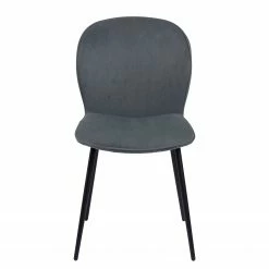 Loftscape Chaises capitonnées Koriella (lot de 2) - Velours côtelé / Fer - Gris / Noir -Chaises Boutique 1000319599 220128 1257100030 DETAILS P000000001000319599