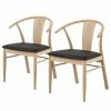 Loftscape Chaises Porras I (lot de 2) - Noir / Imitation chêne clair -Chaises Boutique 1000319611 220128 1257150010 IMAGE P000000001000319611