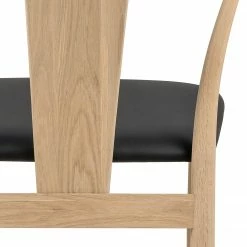 Loftscape Chaises Porras I (lot de 2) - Noir / Imitation chêne clair -Chaises Boutique 1000319611 220128 1257150070 DETAILS P000000001000319611