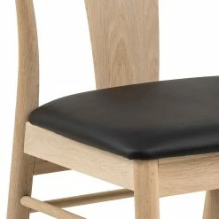 Loftscape Chaises Porras I (lot de 2) - Noir / Imitation chêne clair -Chaises Boutique 1000319611 220128 1257150080 DETAILS P000000001000319611