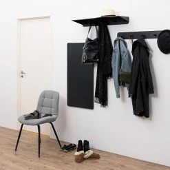 Loftscape Chaises capitonnées Oline (lot de 2) - Tissu / Fer - Gris clair / Noir -Chaises Boutique 1000319618 220128 1257170020 MOOD DETAILS P000000001000319618 mood