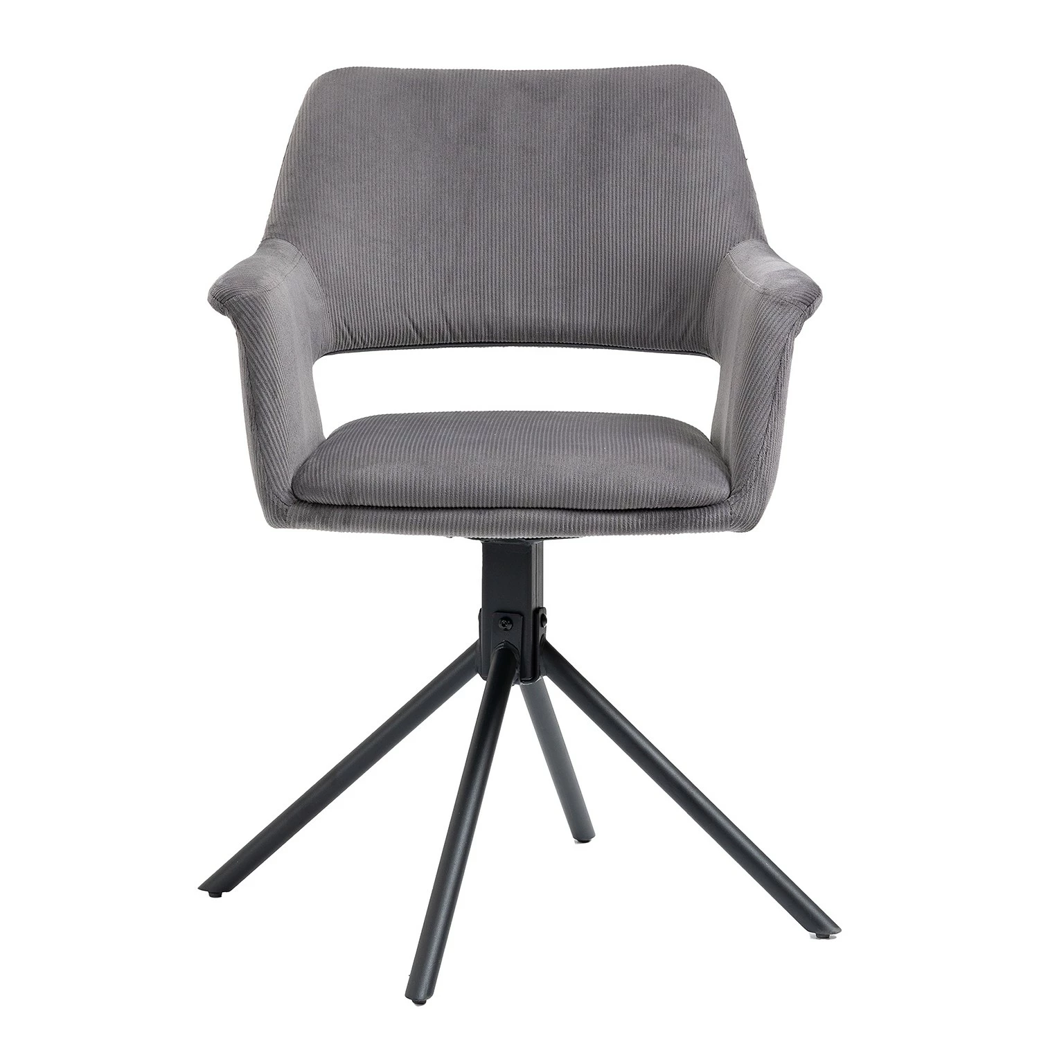 Loftscape Chaises à accoudoirs Keldur I (lot de 2) - Corde / Acier - Gris / Noir 4 Loftscape Chaises à accoudoirs Keldur I (lot de 2) - Corde / Acier - Gris / Noir – Image 2