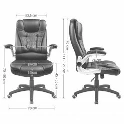 Loftscape Fauteuil de bureau Modan XXL - Imitation cuir / Nylon - Noir / Argenté 15 Loftscape Fauteuil de bureau Modan XXL - Imitation cuir / Nylon - Noir / Argenté -Chaises Boutique 1000330260 220204 13344400500 SKETCH DETAILS P000000001000330260 sketch