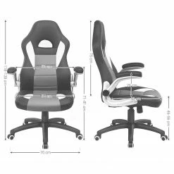 Loftscape Fauteuil de bureau Milnor - Noir / Gris 23 Loftscape Fauteuil de bureau Milnor - Noir / Gris -Chaises Boutique 1000330261 220204 13344400500 SKETCH DETAILS P000000001000330261 sketch