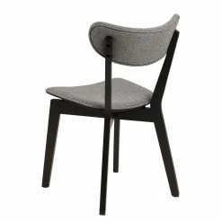 Loftscape Chaises Rigby II (lot de 2) - Tissu / Hévéa massif - Gris / Noir -Chaises Boutique 1000330926 220223 050 DETAILS P000000001000330926