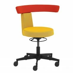 Mayer Sitzmöbel Tabouret pivotant myMOON - Jaune / Orange