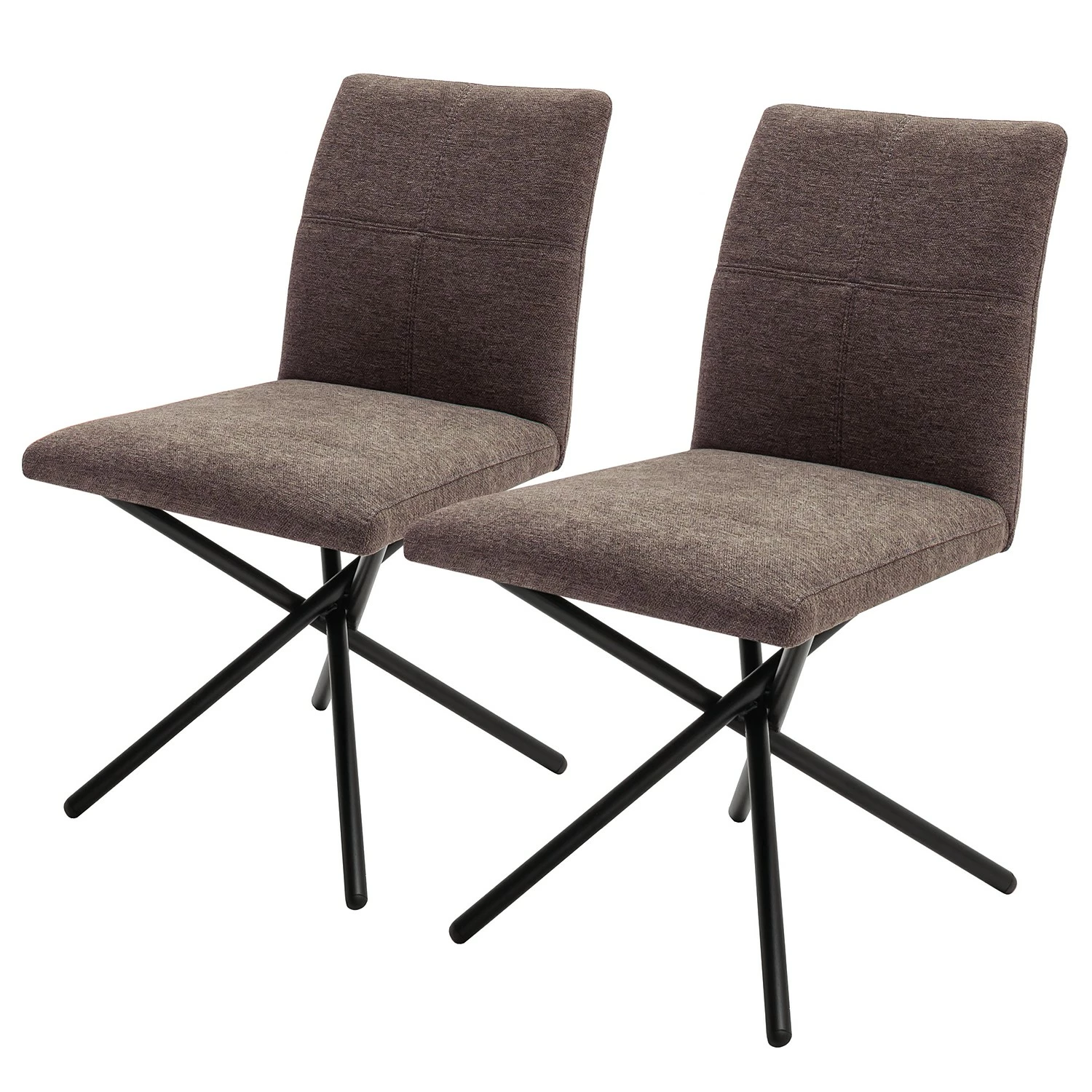 Red Living Chaises Sarana (lot de 2) - Cappuccino 3 Red Living Chaises Sarana (lot de 2) - Cappuccino
