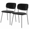 Loftscape Chaises capitonnées Muel II (lot de 2) - Velours / Acier - Noir / Anthracite 1 Loftscape Chaises capitonnées Muel II (lot de 2) - Velours / Acier - Noir / Anthracite -Chaises Boutique 1000336494 220223 010 IMAGE P000000001000336494