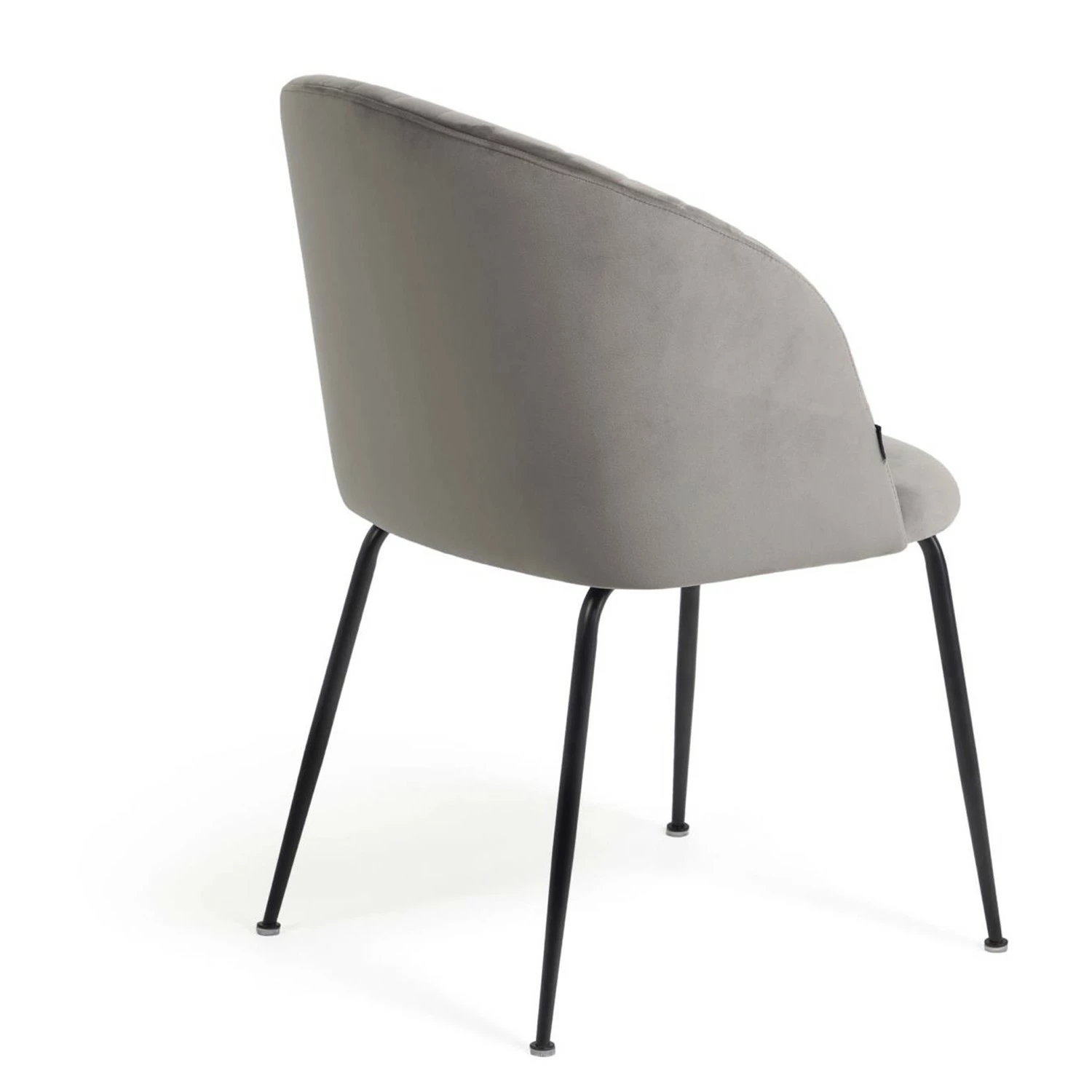 Loftscape Chaises Lumi III (lot de 2) - Velours / Acier - Gris / Noir 6 Loftscape Chaises Lumi III (lot de 2) - Velours / Acier - Gris / Noir – Image 4