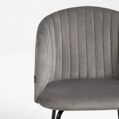 Loftscape Chaises Lumi III (lot de 2) - Velours / Acier - Gris / Noir 13 Loftscape Chaises Lumi III (lot de 2) - Velours / Acier - Gris / Noir -Chaises Boutique 1000340198 220414 040 DETAILS P000000001000340198
