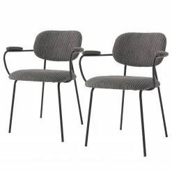 Loftscape Chaises à accoudoirs Sean I (lot de 2) - Taupe