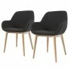 Loftscape Chaises à accoudoirs Kusamo V (lot de 2) - Anthracite -Chaises Boutique 1000340227 220414 010 IMAGE P000000001000340227