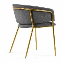 Loftscape Chaises accoudoirs Vilhena V (lot de 2) - Gris 15 Loftscape Chaises accoudoirs Vilhena V (lot de 2) - Gris -Chaises Boutique 1000340232 220414 036 DETAILS P000000001000340232