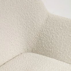 Loftscape Chaises à accoudoirs Kusamo V (lot de 4) - Tissu structuré - Blanc / Frêne -Chaises Boutique 1000340256 220414 045 DETAILS P000000001000340256