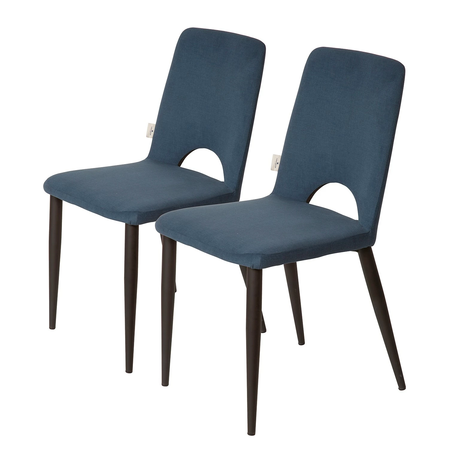 Tom Tailor Chaises capitonnées Tampere (lot de 2) - Bleu jean 3 Tom Tailor Chaises capitonnées Tampere (lot de 2) - Bleu jean