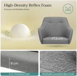 Fredriks Chaise de bureau Roydale - Gris -Chaises Boutique 1000343527 220407 501 SKETCH DETAILS P000000001000343527 sketch